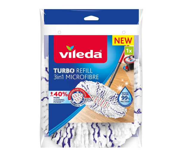 VILEDA Wkład do mopa obrotowego Vileda Turbo 3w1 Microfibre - 1024055 - zdjęcie